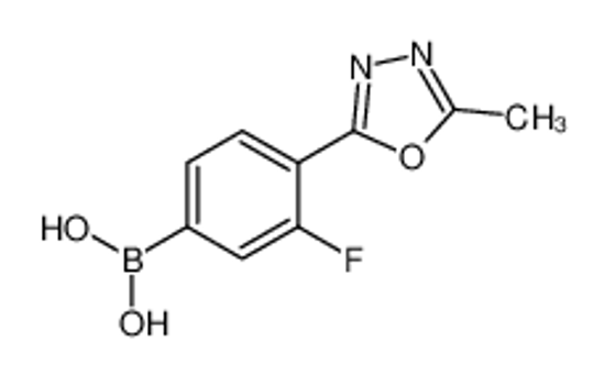 Picture of (3-Fluoro-4-(5-methyl-1,3,4-oxadiazol-2-yl)phenyl)boronic acid
