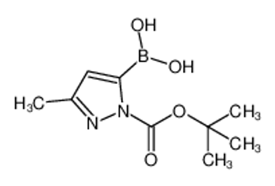 Picture of (1-(tert-Butoxycarbonyl)-3-methyl-1H-pyrazol-5-yl)boronic acid