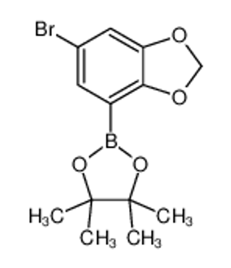 Picture of 2-(6-Bromobenzo[d][1,3]dioxol-4-yl)-4,4,5,5-tetramethyl-1,3,2-dioxaborolane