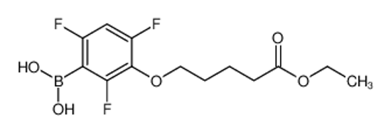 Picture of (3-((5-Ethoxy-5-oxopentyl)oxy)-2,4,6-trifluorophenyl)boronic acid