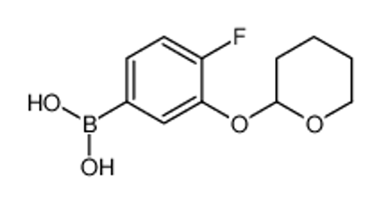 Picture of (4-Fluoro-3-((tetrahydro-2H-pyran-2-yl)oxy)phenyl)boronic acid