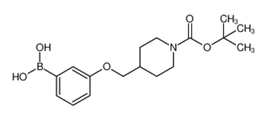 Picture of [3-[[1-[(2-methylpropan-2-yl)oxycarbonyl]piperidin-4-yl]methoxy]phenyl]boronic acid
