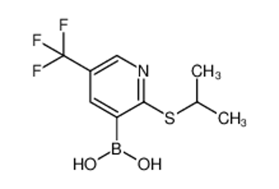 Picture of [2-propan-2-ylsulfanyl-5-(trifluoromethyl)pyridin-3-yl]boronic acid