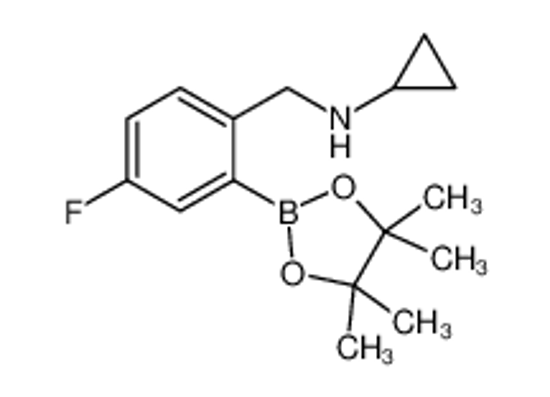 Picture of N-[[4-fluoro-2-(4,4,5,5-tetramethyl-1,3,2-dioxaborolan-2-yl)phenyl]methyl]cyclopropanamine