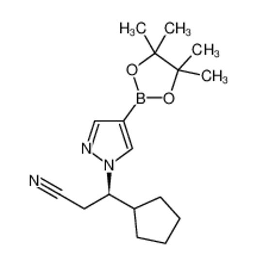 Imagem de (R)-3-Cyclopentyl-3-(4-(4,4,5,5-tetramethyl-1,3,2-dioxaborolan-2-yl)-1H-pyrazol-1-yl)propanenitrile