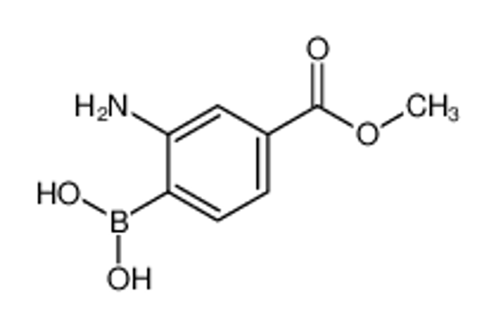 Picture of (2-amino-4-methoxycarbonylphenyl)boronic acid