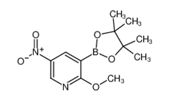 Picture of 2-Methoxy-5-nitro-3-(4,4,5,5-tetramethyl-1,3,2-dioxaborolan-2-yl)pyridine