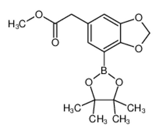 Picture of 2,3-Methylenedioxo-5-(methoxycarbonyl)methylphenylboronic acid, pinacol ester