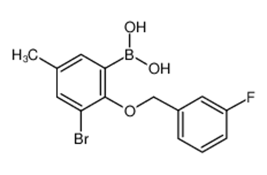 Picture of [3-bromo-2-[(3-fluorophenyl)methoxy]-5-methylphenyl]boronic acid