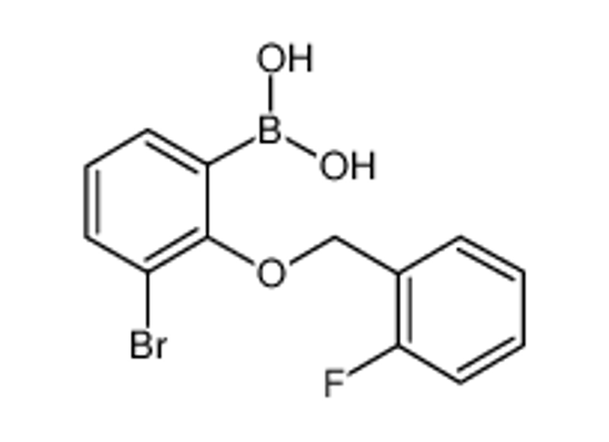 Picture of [3-bromo-2-[(2-fluorophenyl)methoxy]phenyl]boronic acid