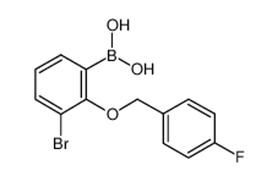 Picture of [3-bromo-2-[(4-fluorophenyl)methoxy]phenyl]boronic acid