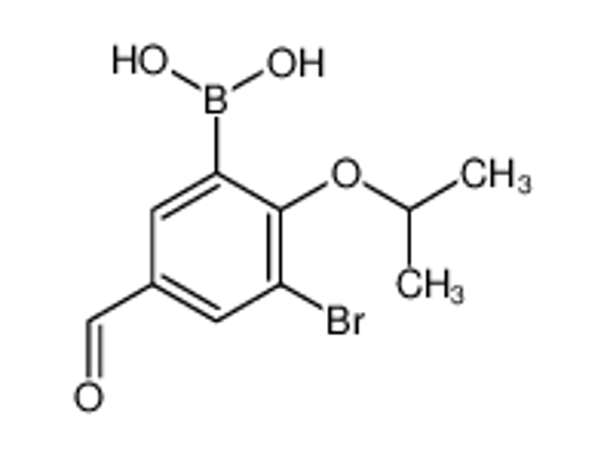 Picture of (3-bromo-5-formyl-2-propan-2-yloxyphenyl)boronic acid