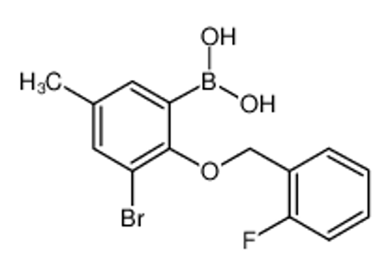 Picture of [3-bromo-2-[(2-fluorophenyl)methoxy]-5-methylphenyl]boronic acid