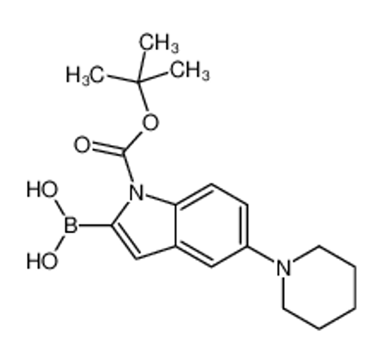 Изображение [1-{[(2-Methyl-2-propanyl)oxy]carbonyl}-5-(1-piperidinyl)-1H-indo l-2-yl]boronic acid