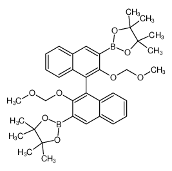 Picture of 2,2'-[2,2'-Bis(methoxymethoxy)-1,1'-binaphthalene-3,3'-diyl]bis(4 ,4,5,5-tetramethyl-1,3,2-dioxaborolane)