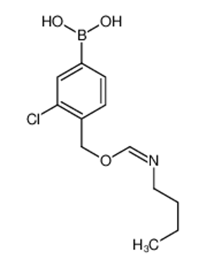 Picture of [4-({[(E)-(Butylimino)methyl]oxy}methyl)-3-chlorophenyl]boronic a cid