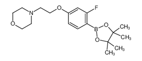 Изображение 4-{2-[3-Fluoro-4-(4,4,5,5-tetramethyl-1,3,2-dioxaborolan-2-yl)phe noxy]ethyl}morpholine