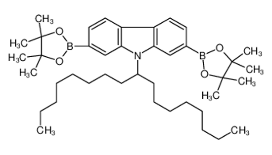 Изображение 9-(Heptadecan-9-yl)-2,7-bis(4,4,5,5-tetramethyl-1,3,2-dioxaborolan-2-yl)-9H-carbazole