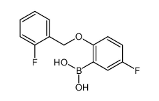 Picture of [5-fluoro-2-[(2-fluorophenyl)methoxy]phenyl]boronic acid