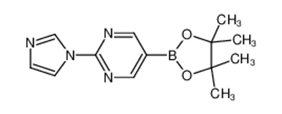 Picture of 2-imidazol-1-yl-5-(4,4,5,5-tetramethyl-1,3,2-dioxaborolan-2-yl)pyrimidine