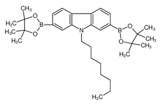 Picture of 9-octyl-2,7-bis(4,4,5,5-tetramethyl-1,3,2-dioxaborolan-2-yl)carbazole