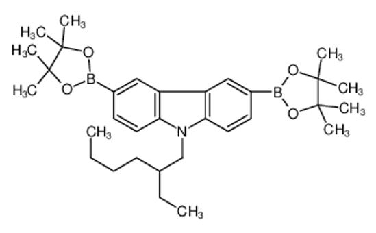 Picture of 9-(2-ethylhexyl)-3,6-bis(4,4,5,5-tetramethyl-1,3,2-dioxaborolan-2-yl)carbazole
