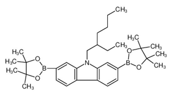 Picture of 9-(2-ethylhexyl)-2,7-bis(4,4,5,5-tetramethyl-1,3,2-dioxaborolan-2-yl)carbazole