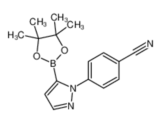 Picture of 4-[5-(4,4,5,5-tetramethyl-1,3,2-dioxaborolan-2-yl)pyrazol-1-yl]benzonitrile