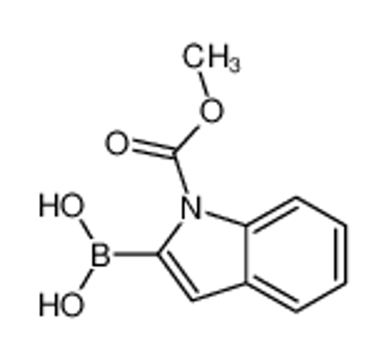 Picture of (1-methoxycarbonylindol-2-yl)boronic acid