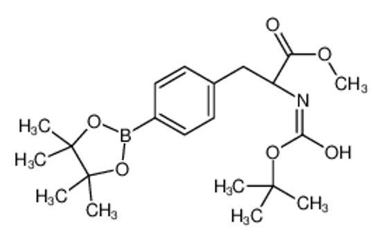 Picture of Methyl N-{[(2-methyl-2-propanyl)oxy]carbonyl}-4-(4,4,5,5-tetramet hyl-1,3,2-dioxaborolan-2-yl)-L-phenylalaninate
