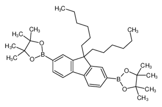 Изображение 2-[9,9-dihexyl-7-(4,4,5,5-tetramethyl-1,3,2-dioxaborolan-2-yl)fluoren-2-yl]-4,4,5,5-tetramethyl-1,3,2-dioxaborolane