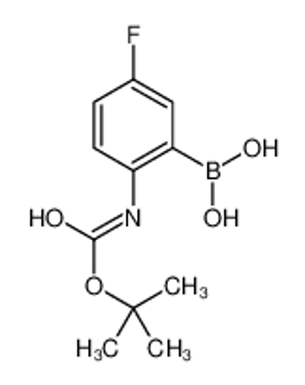 Picture of [5-fluoro-2-[(2-methylpropan-2-yl)oxycarbonylamino]phenyl]boronic acid