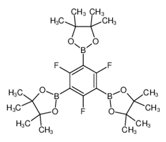 Picture of 4,4,5,5-tetramethyl-2-[2,4,6-trifluoro-3,5-bis(4,4,5,5-tetramethyl-1,3,2-dioxaborolan-2-yl)phenyl]-1,3,2-dioxaborolane