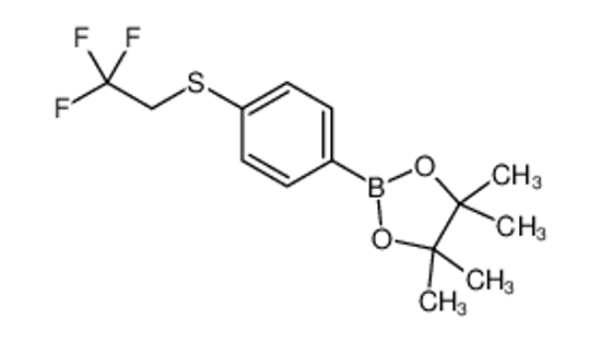 Imagem de 4,4,5,5-tetramethyl-2-[4-(2,2,2-trifluoroethylsulfanyl)phenyl]-1,3,2-dioxaborolane