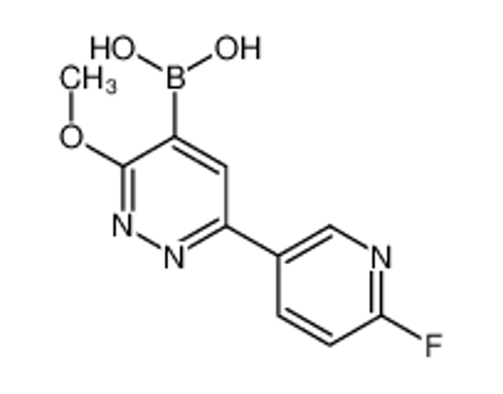 Picture of [6-(6-Fluoro-3-pyridinyl)-3-methoxy-4-pyridazinyl]boronic acid
