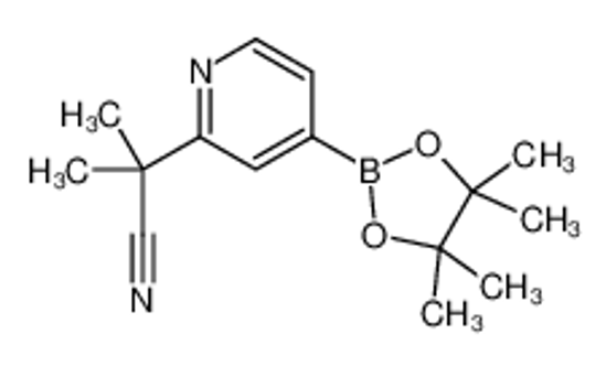 Picture of 2-Methyl-2-[4-(4,4,5,5-tetramethyl-1,3,2-dioxaborolan-2-yl)-2-pyr idinyl]propanenitrile