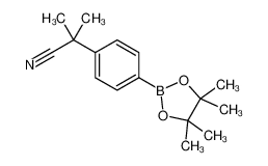 Picture of 2-methyl-2-[4-(4,4,5,5-tetramethyl-1,3,2-dioxaborolan-2-yl)phenyl]propanenitrile