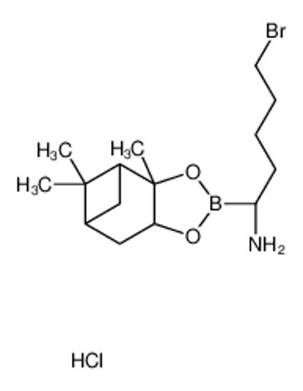 Picture of (1R)-5-Bromo-1-[(1S,2S,6R,8S)-2,9,9-trimethyl-3,5-dioxa-4-boratricyclo[6.1.1.0<sup>2,6</sup>]dec-4-yl]-1-pentanamine hydrochloride (1:1)