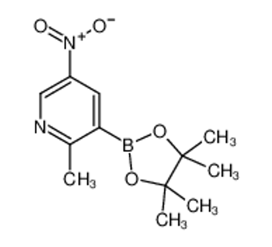 Picture of 2-methyl-5-nitro-3-(4,4,5,5-tetramethyl-1,3,2-dioxaborolan-2-yl)pyridine