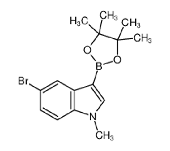 Picture of 5-bromo-1-methyl-3-(4,4,5,5-tetramethyl-1,3,2-dioxaborolan-2-yl)indole