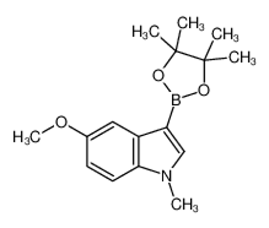 Picture of 5-methoxy-1-methyl-3-(4,4,5,5-tetramethyl-1,3,2-dioxaborolan-2-yl)indole