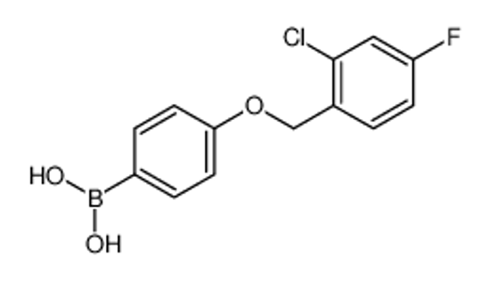 Picture of [4-[(2-chloro-4-fluorophenyl)methoxy]phenyl]boronic acid