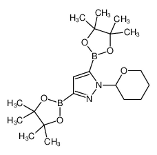 Picture of 1-(oxan-2-yl)-3,5-bis(4,4,5,5-tetramethyl-1,3,2-dioxaborolan-2-yl)pyrazole
