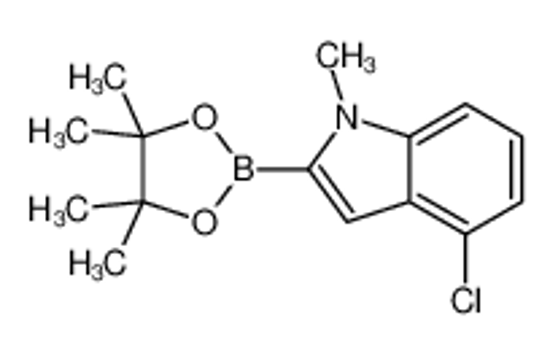 Picture of 4-chloro-1-methyl-2-(4,4,5,5-tetramethyl-1,3,2-dioxaborolan-2-yl)indole