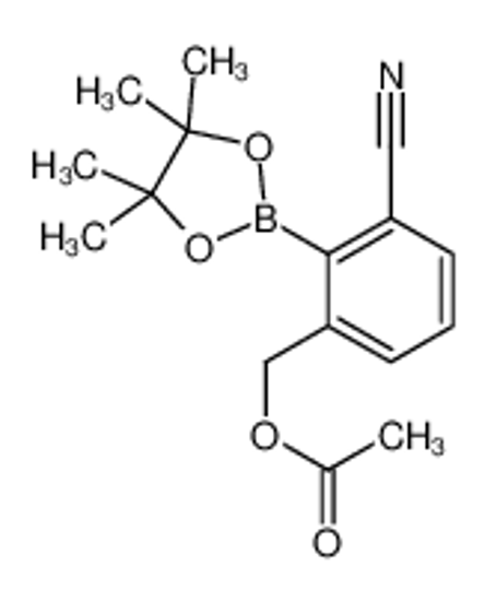 Picture of [3-cyano-2-(4,4,5,5-tetramethyl-1,3,2-dioxaborolan-2-yl)phenyl]methyl acetate