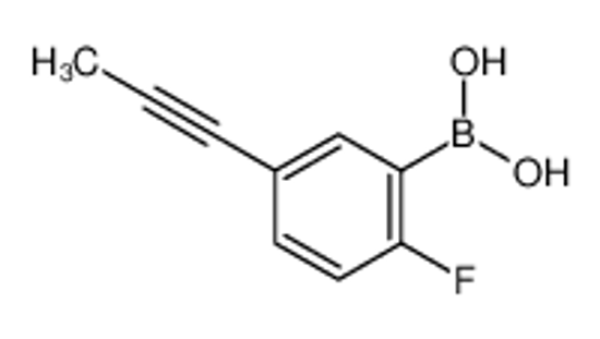 Picture of (2-fluoro-5-prop-1-ynylphenyl)boronic acid