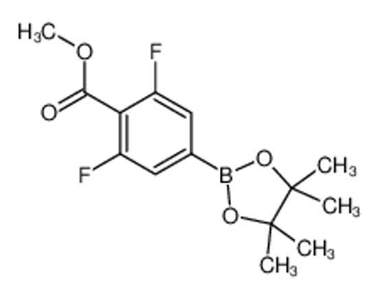 Picture of methyl 2,6-difluoro-4-(4,4,5,5-tetramethyl-1,3,2-dioxaborolan-2-yl)benzoate