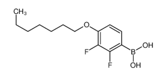 Picture of (2,3-difluoro-4-heptoxyphenyl)boronic acid