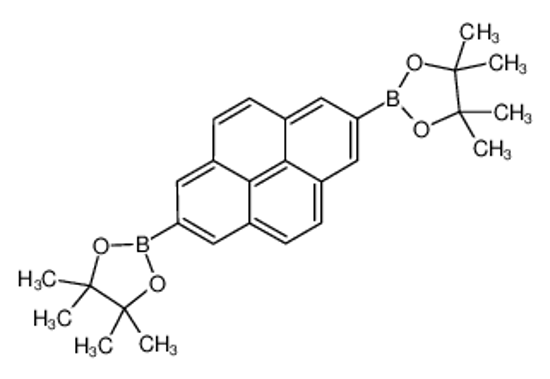 Изображение 4,4,5,5-tetramethyl-2-[7-(4,4,5,5-tetramethyl-1,3,2-dioxaborolan-2-yl)pyren-2-yl]-1,3,2-dioxaborolane