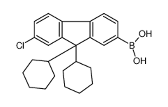 Picture of (7-chloro-9,9-dicyclohexylfluoren-2-yl)boronic acid